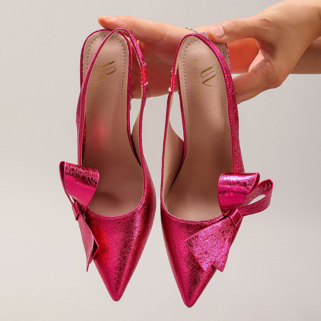 Ruth Rose Patina Bow Slingback