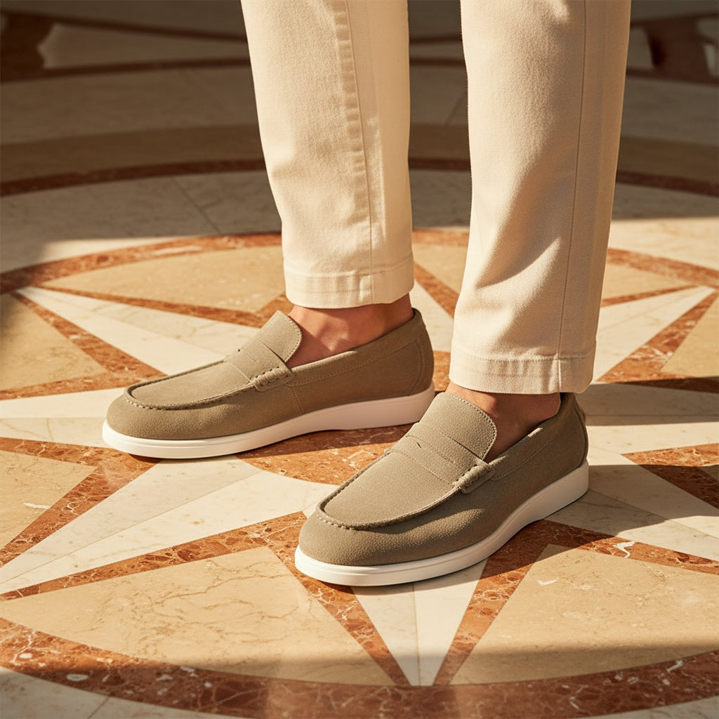 Jack Dean Suede Leather Loafer