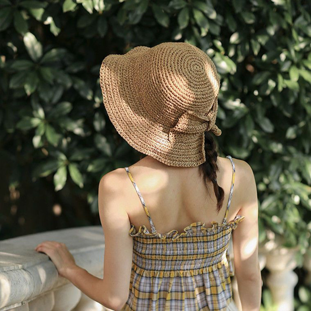 "Le Voyageur" Elegant Bowknot Sunhat