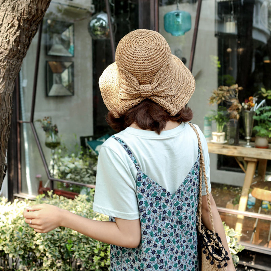 "Le Voyageur" Elegant Bowknot Sunhat