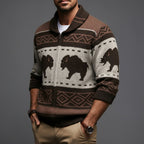 Mukava Buffalo Zip Cardigan