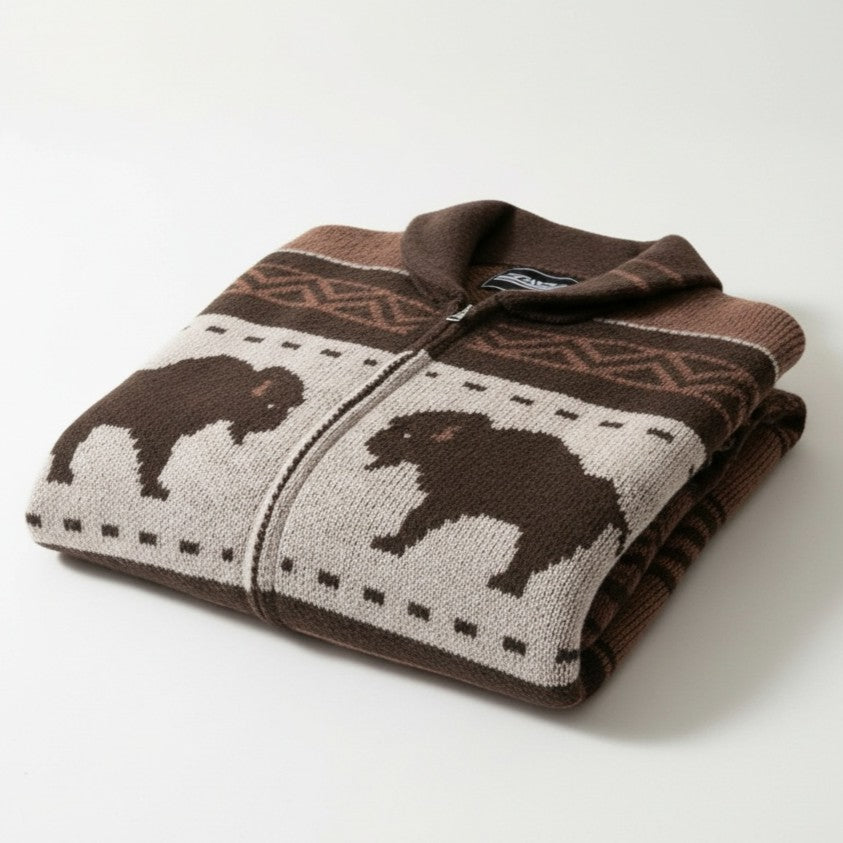 Mukava Buffalo Zip Cardigan