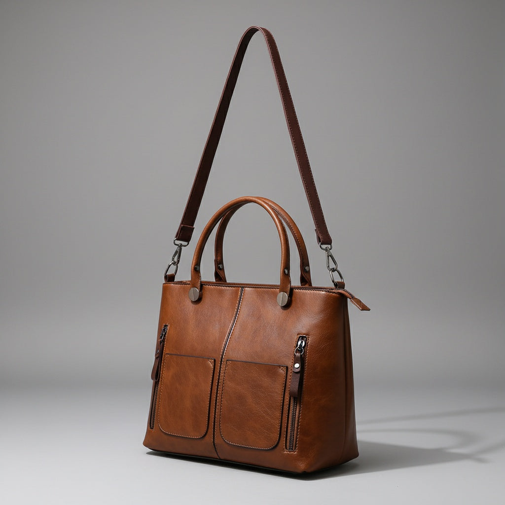 Madison Rose Vintage Oil Wax Tote