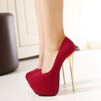 Ruth Rose Velvet Evening Heels