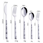 Château Oaks Nordic Marble Cutlery Set