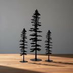 Mason Arts Pine Tree Metal Decor (Set of 3)