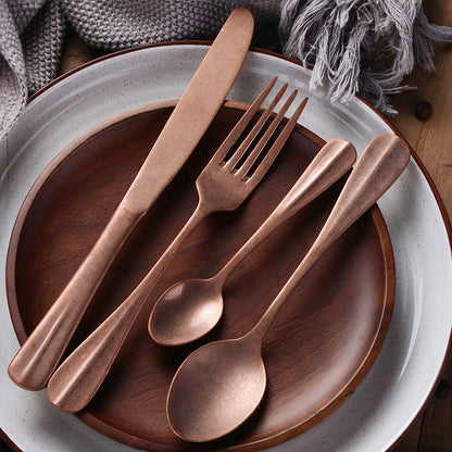 Silversmith™ Stone-Finish Silverware Set (24pcs)