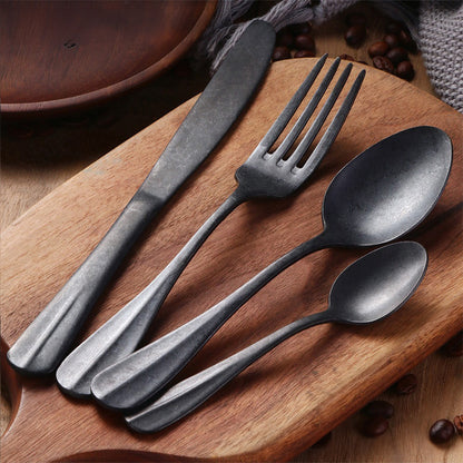 Silversmith™ Stone-Finish Silverware Set (24pcs)