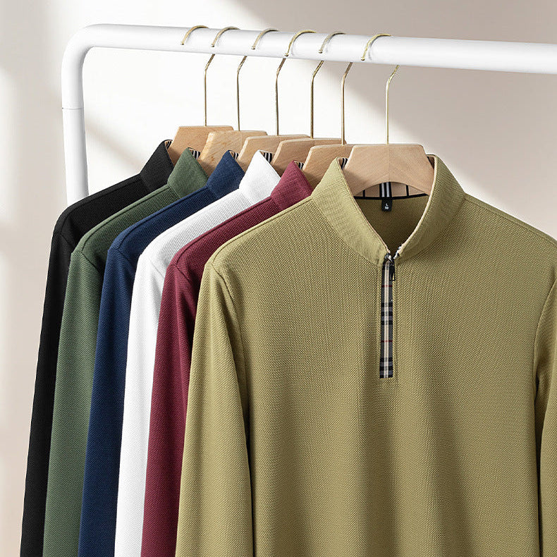 Jack Dean Plaid Collar Polo