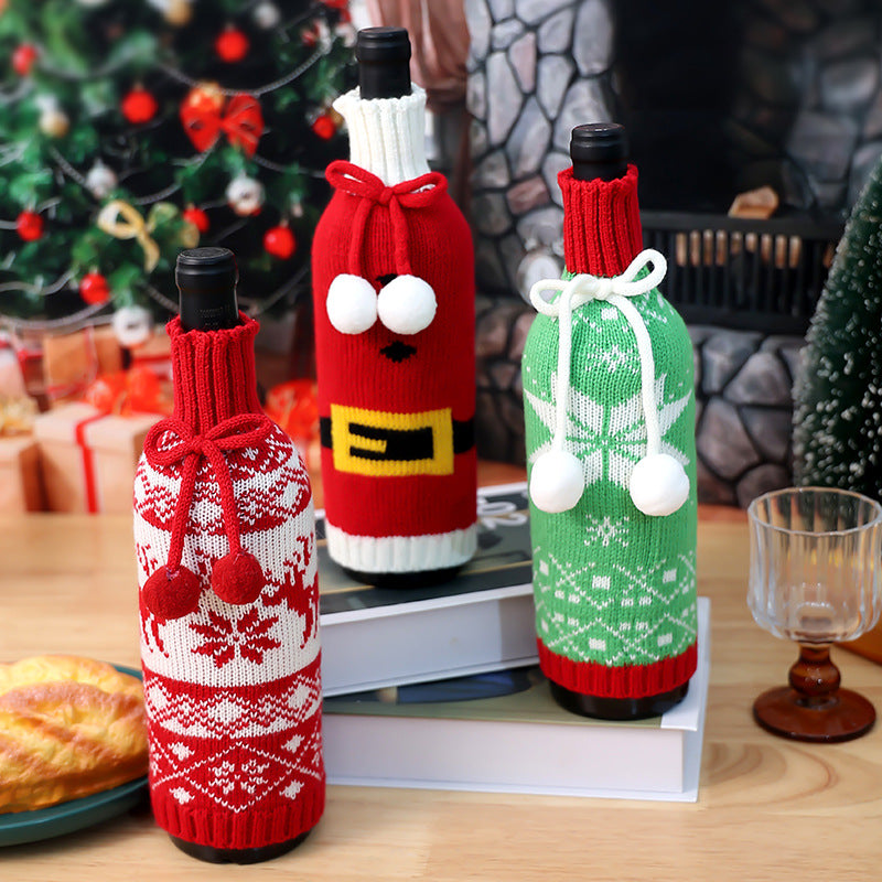 Knitted Christmas Bottle Sweater