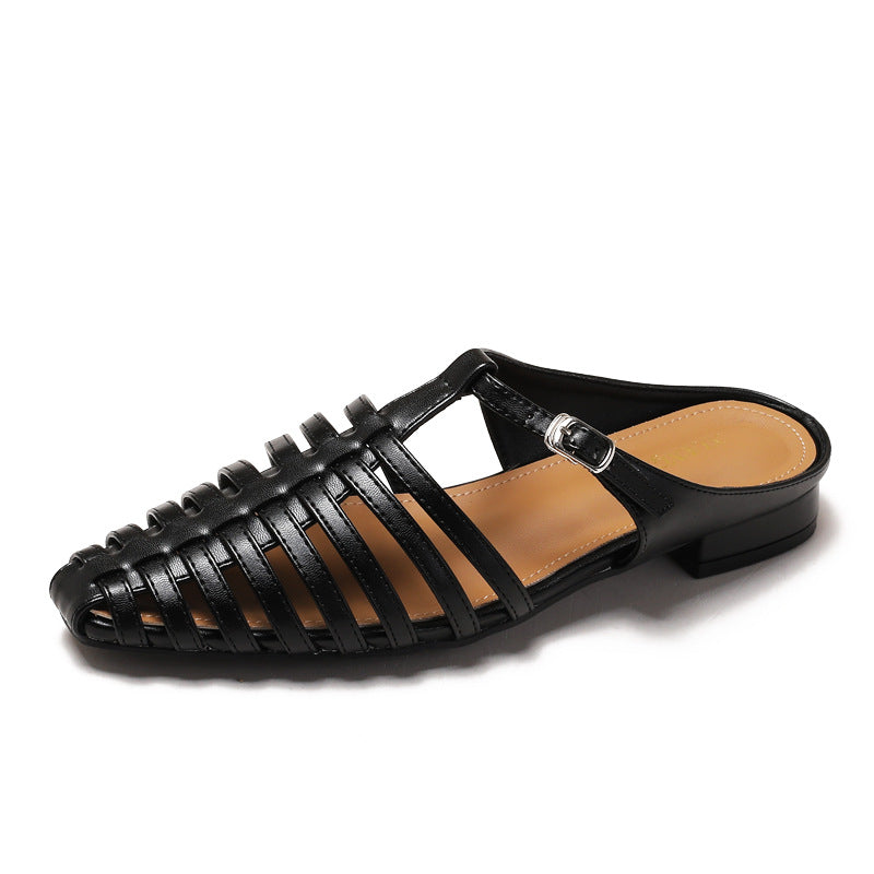 Penelope Roman Caged Flats