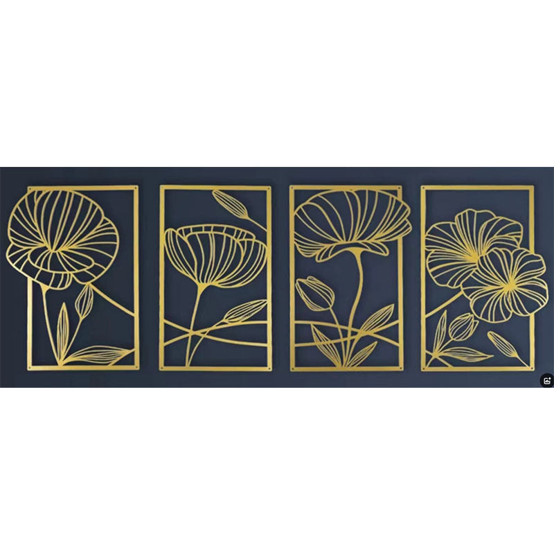 Mason Arts Lotus Metal Wall Art (Set of 4)