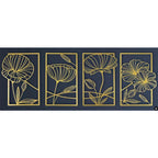 Mason Arts Lotus Metal Wall Art (Set of 4)