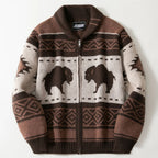 Mukava Buffalo Zip Cardigan