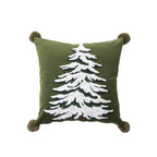 Christmas Tree Embroidered Pillow Case
