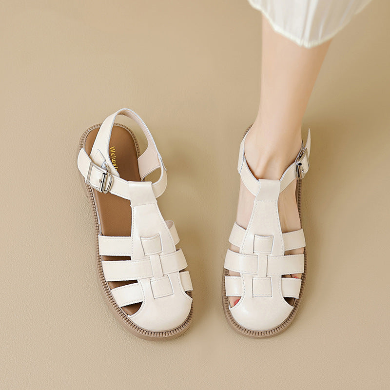 Penelope Rose Roman Flat Sandals