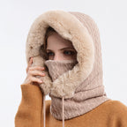 Mukava Chic Fur Knit Balaclava