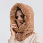 Mukava Chic Fur Knit Balaclava