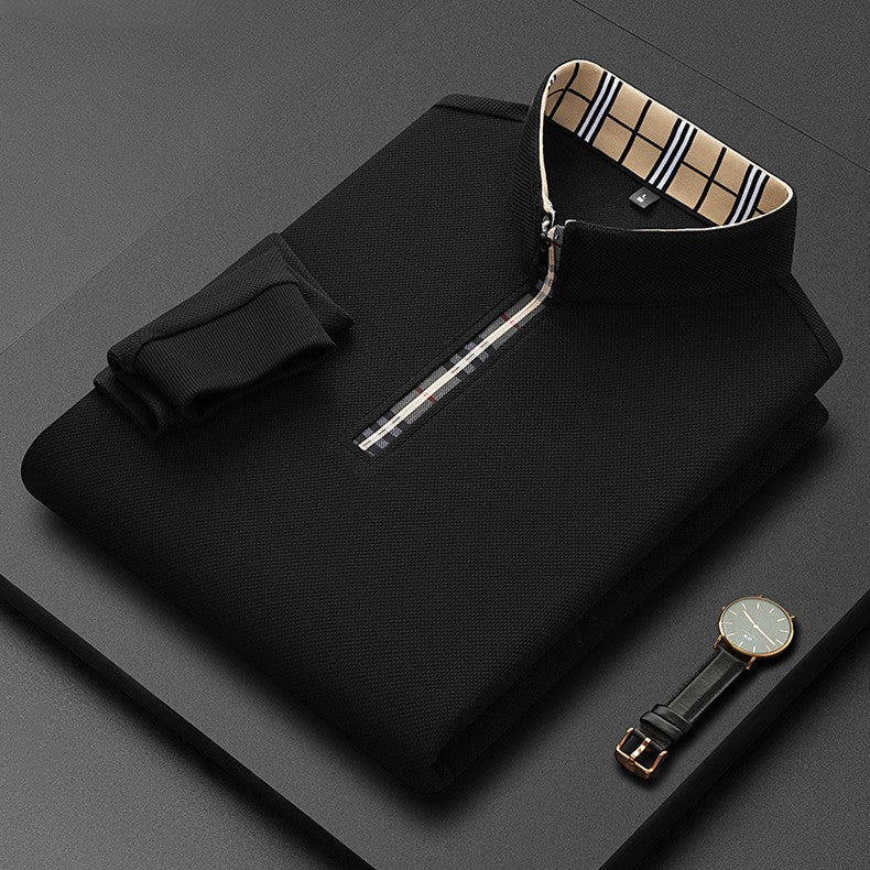 Jack Dean Plaid Collar Polo