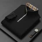 Jack Dean Plaid Collar Polo