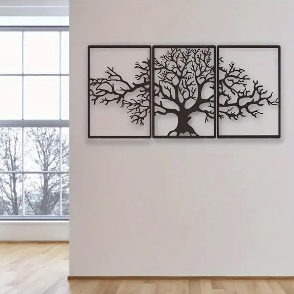 Terrá Home Tree of Life Metal Wall Art (Set of 3)
