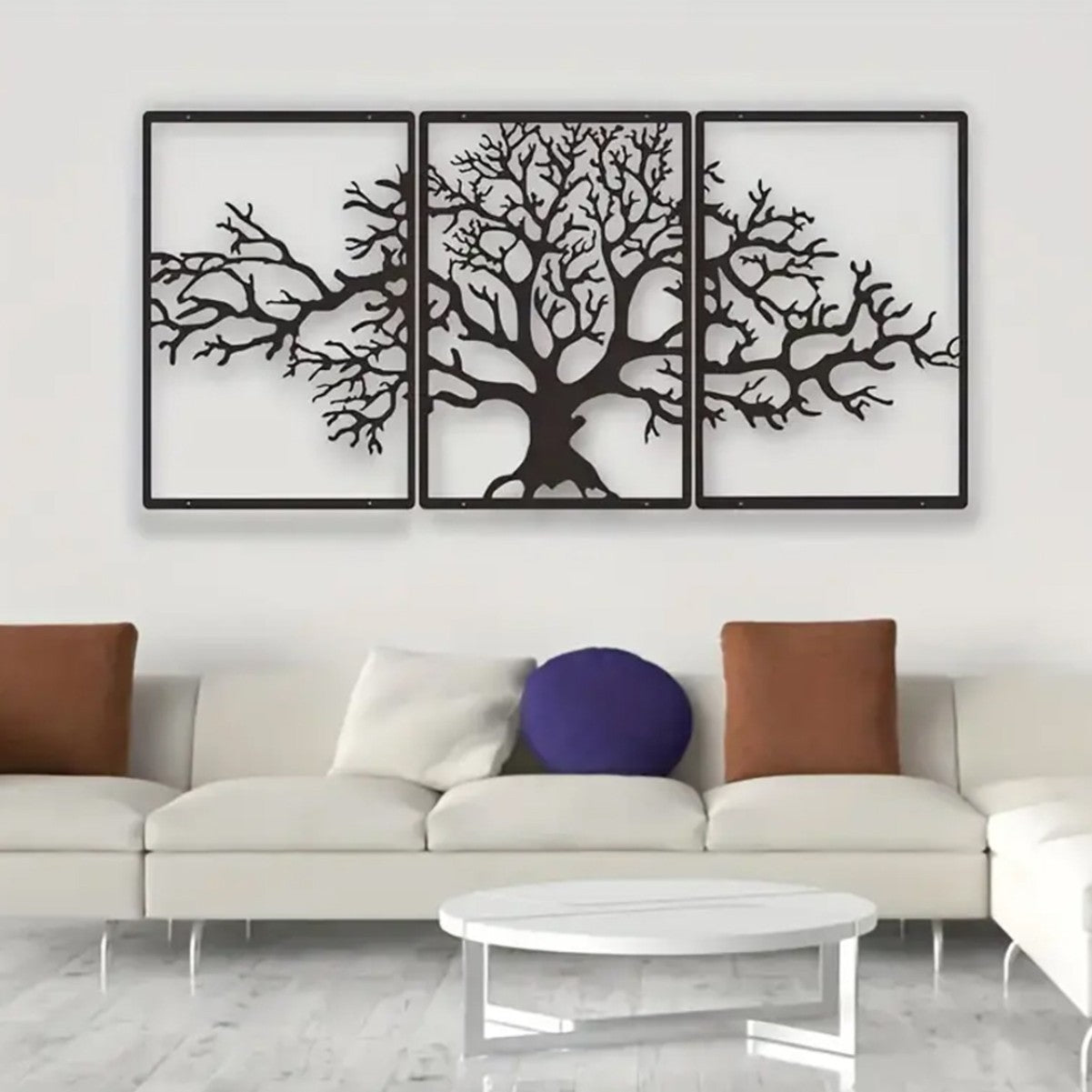Terrá Home Tree of Life Metal Wall Art (Set of 3)