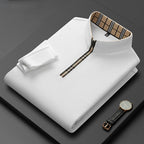 Jack Dean Plaid Collar Polo