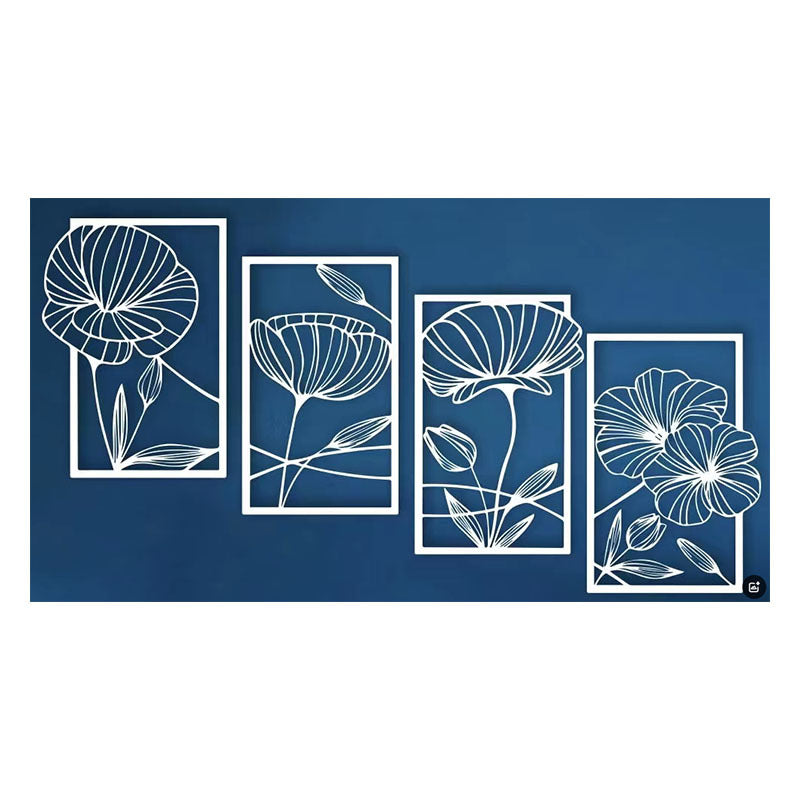 Mason Arts Lotus Metal Wall Art (Set of 4)