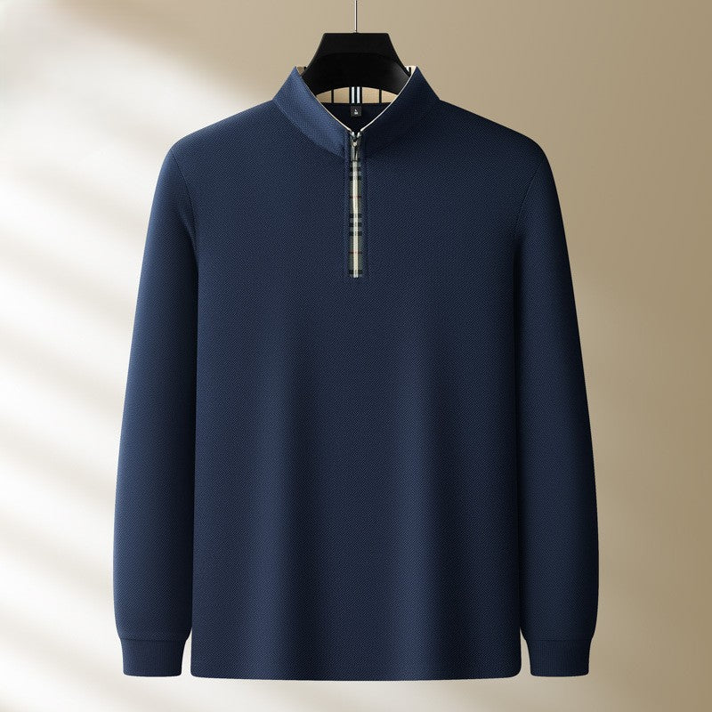 Jack Dean Plaid Collar Polo