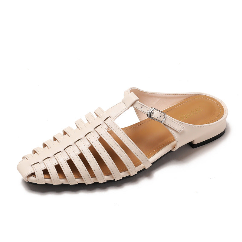 Penelope Roman Caged Flats