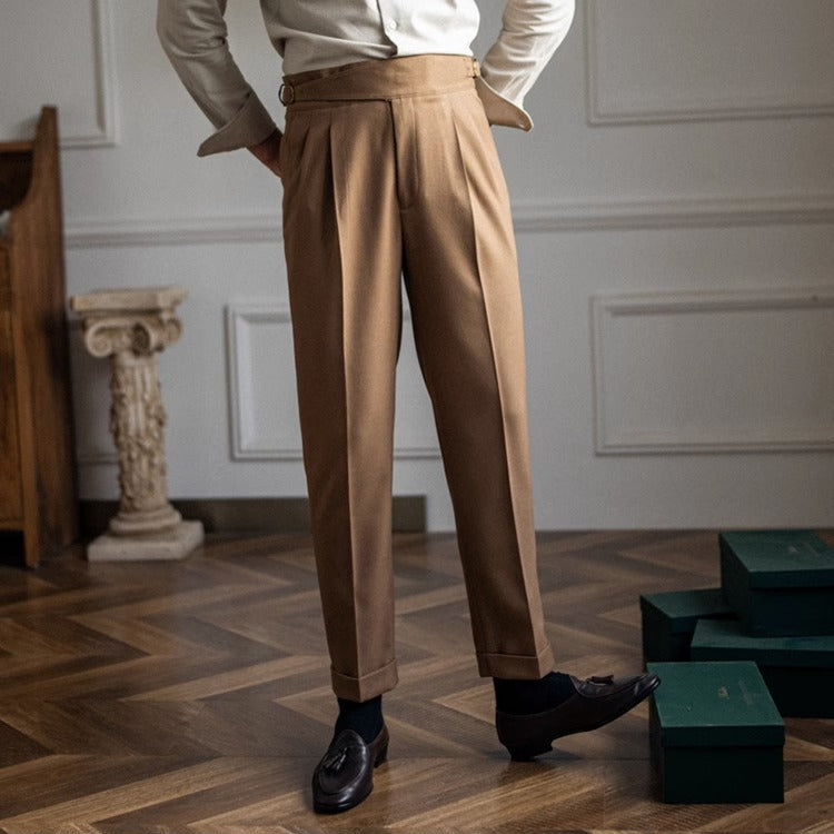 Roma Faloni Italian Pleated Trousers