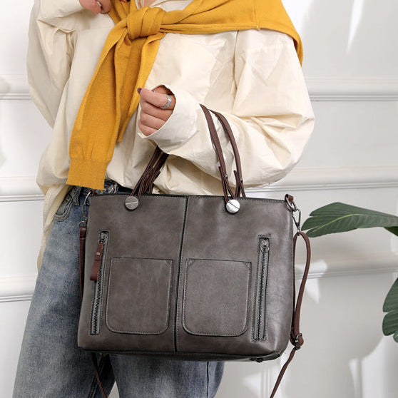 Madison Rose Vintage Oil Wax Tote