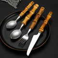 Château Oaks Bamboo Stainless Cutlery Set