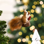 Squirrel Christmas Tree Ornament