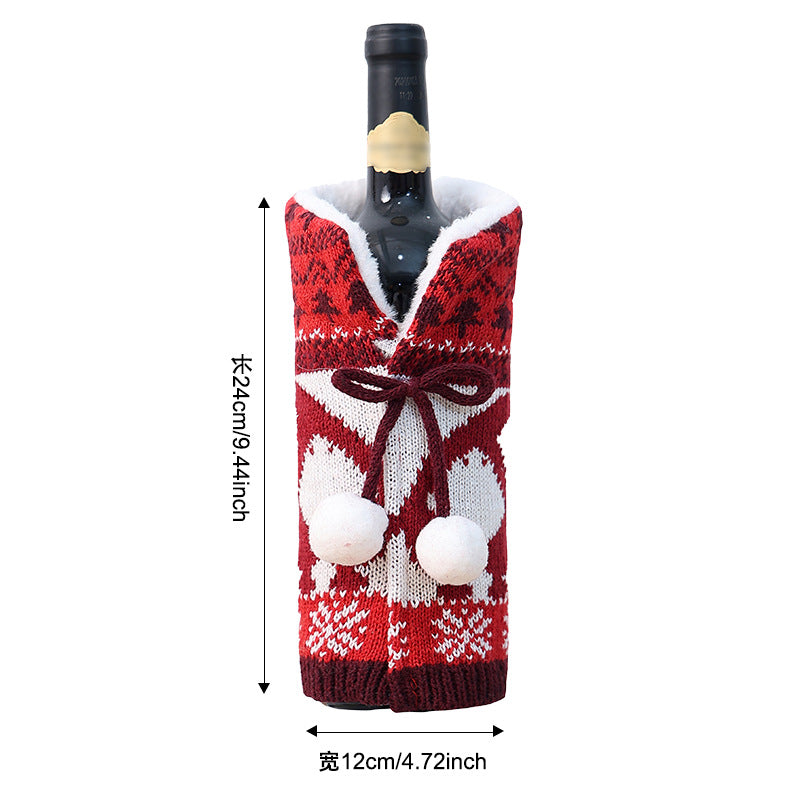 Mukava Knitted Wool Christmas Bottle Sweater
