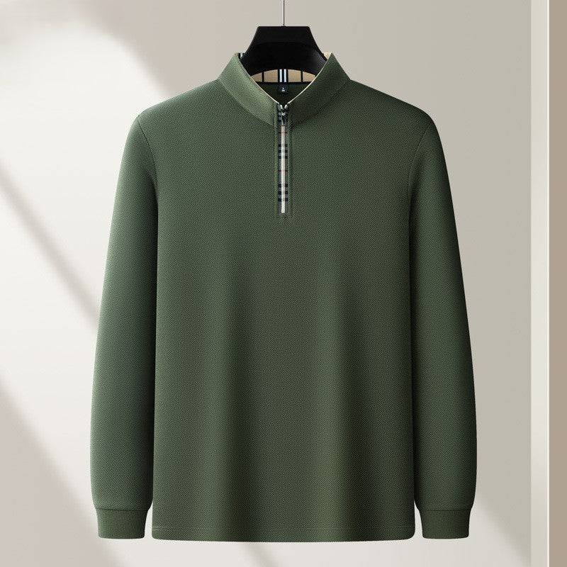 Jack Dean Plaid Collar Polo