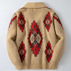 Mukava Jacquard Button-Up Cardigan