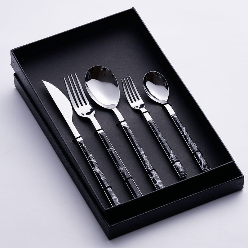 Château Oaks Nordic Marble Cutlery Set
