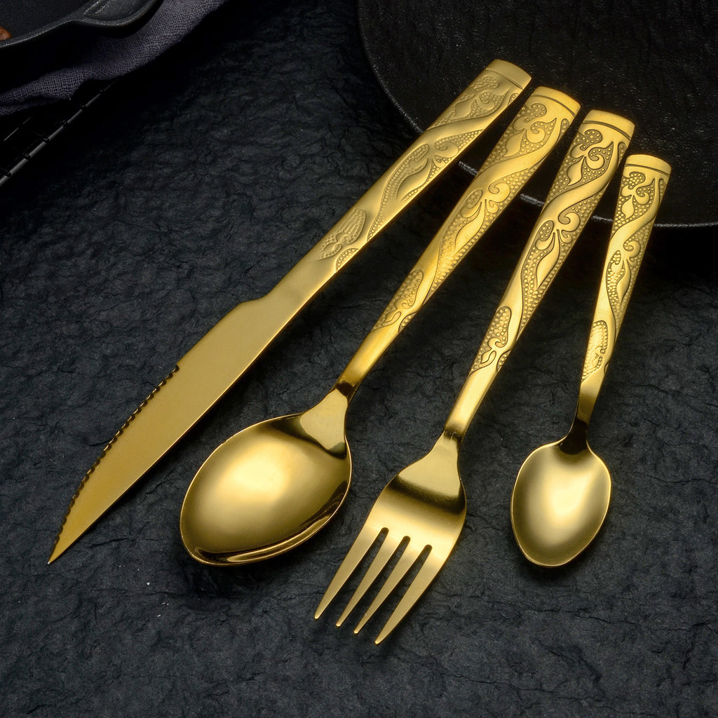 Château Oaks Golden Luxe Cutlery Set