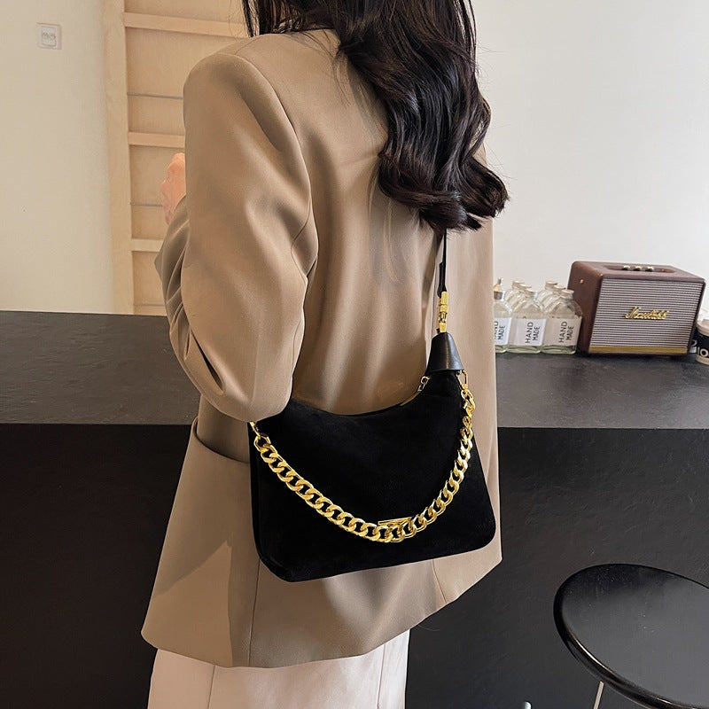 Chloé Moore Golden Suede Bag
