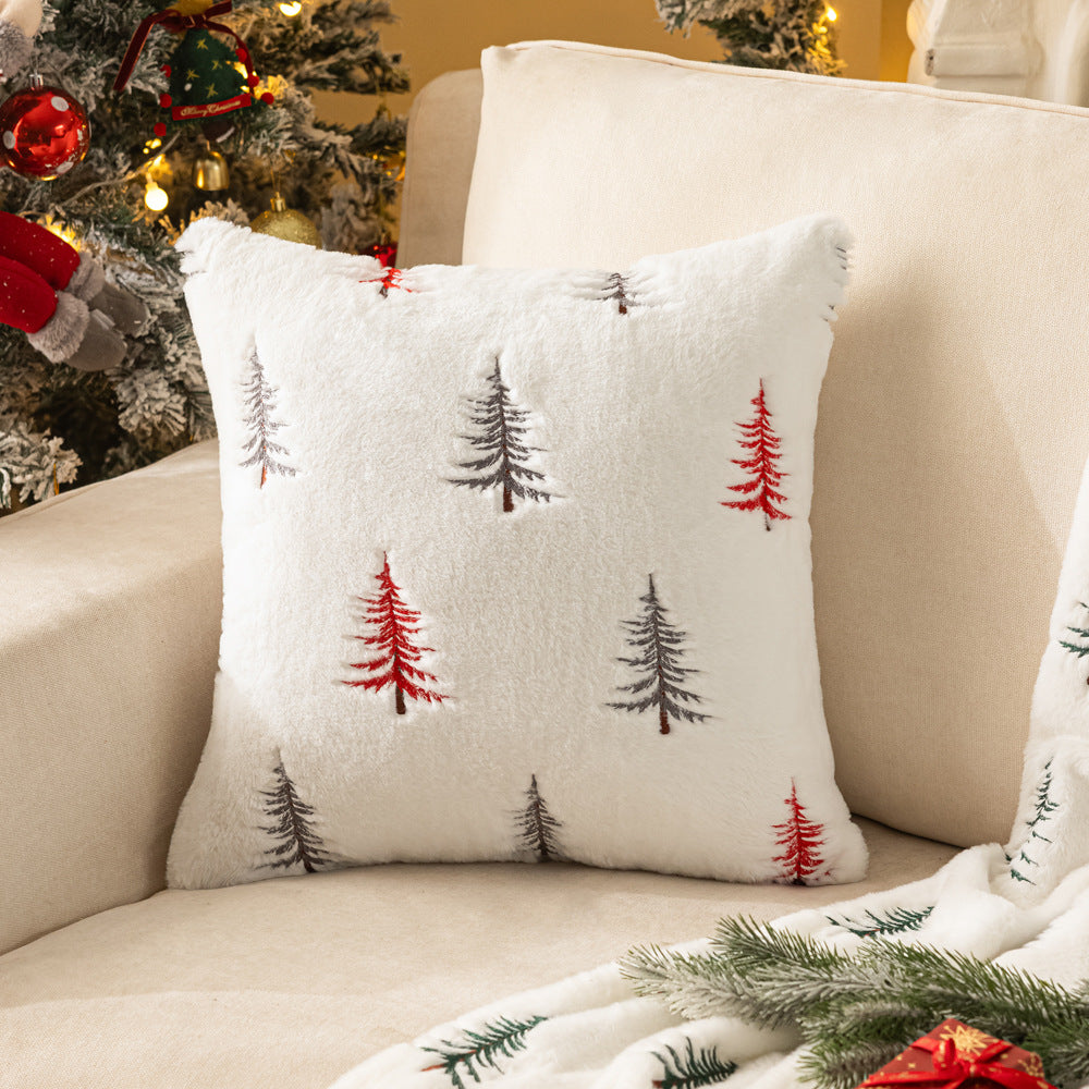 Christmas Snowy Plush Pillowcase