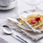 Château Oaks Nordic Marble Cutlery Set