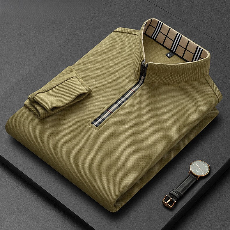 Jack Dean Plaid Collar Polo