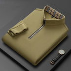 Jack Dean Plaid Collar Polo