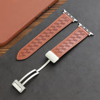 Parker Studio Checkered Leather Strap (Apple Watch Band)