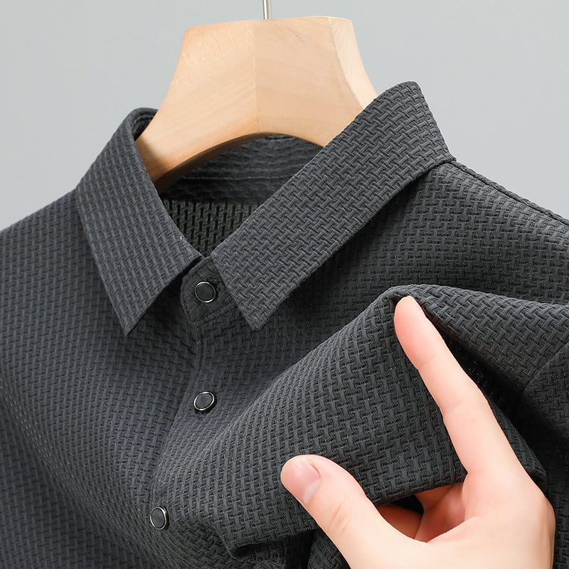 Alex Ford Icy Nylon Short-Sleeve Polo