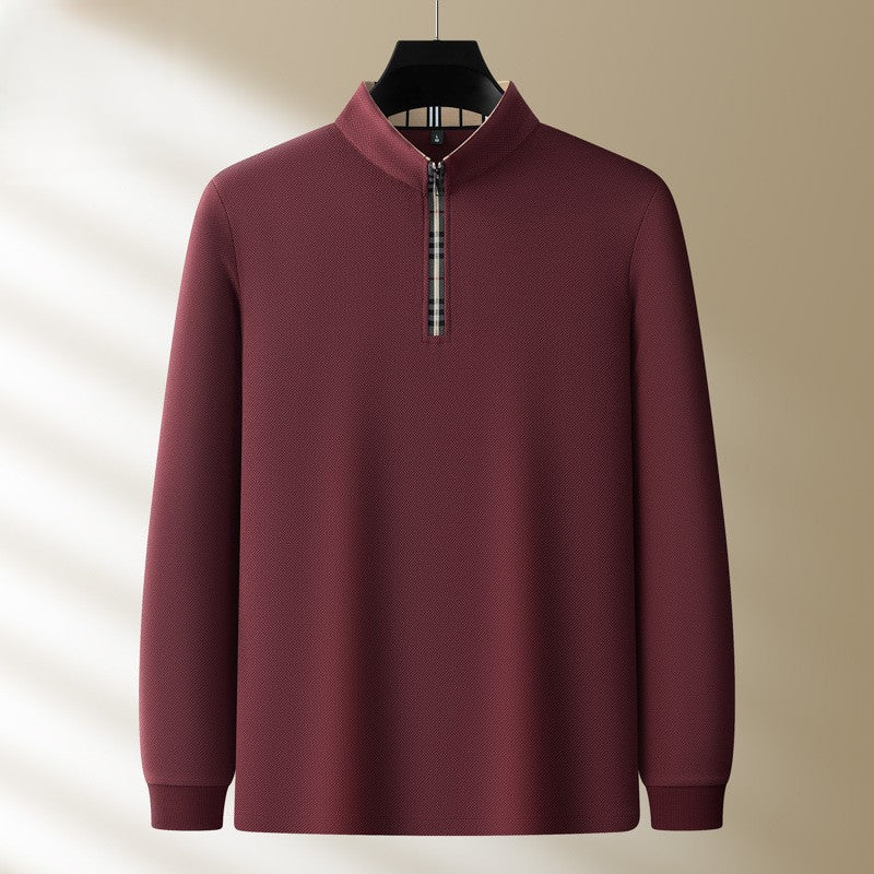 Jack Dean Plaid Collar Polo