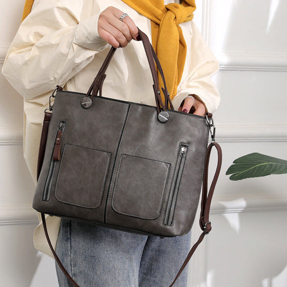 Madison Rose Vintage Oil Wax Tote