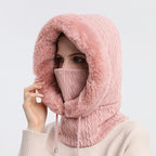 Mukava Chic Fur Knit Balaclava