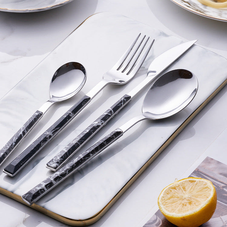Château Oaks Nordic Marble Cutlery Set